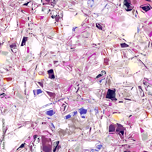 Seamless crystal glass pattern  