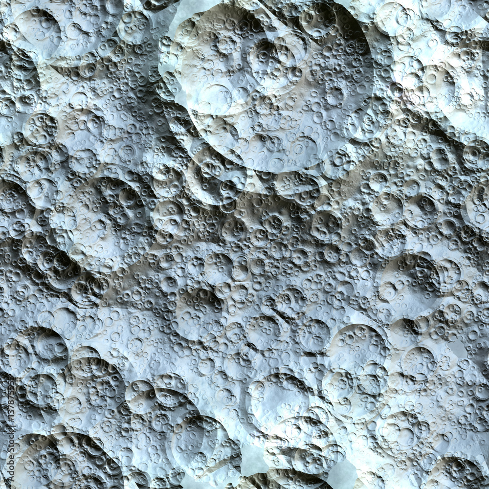 Obraz premium Seamless Moon surface pattern 