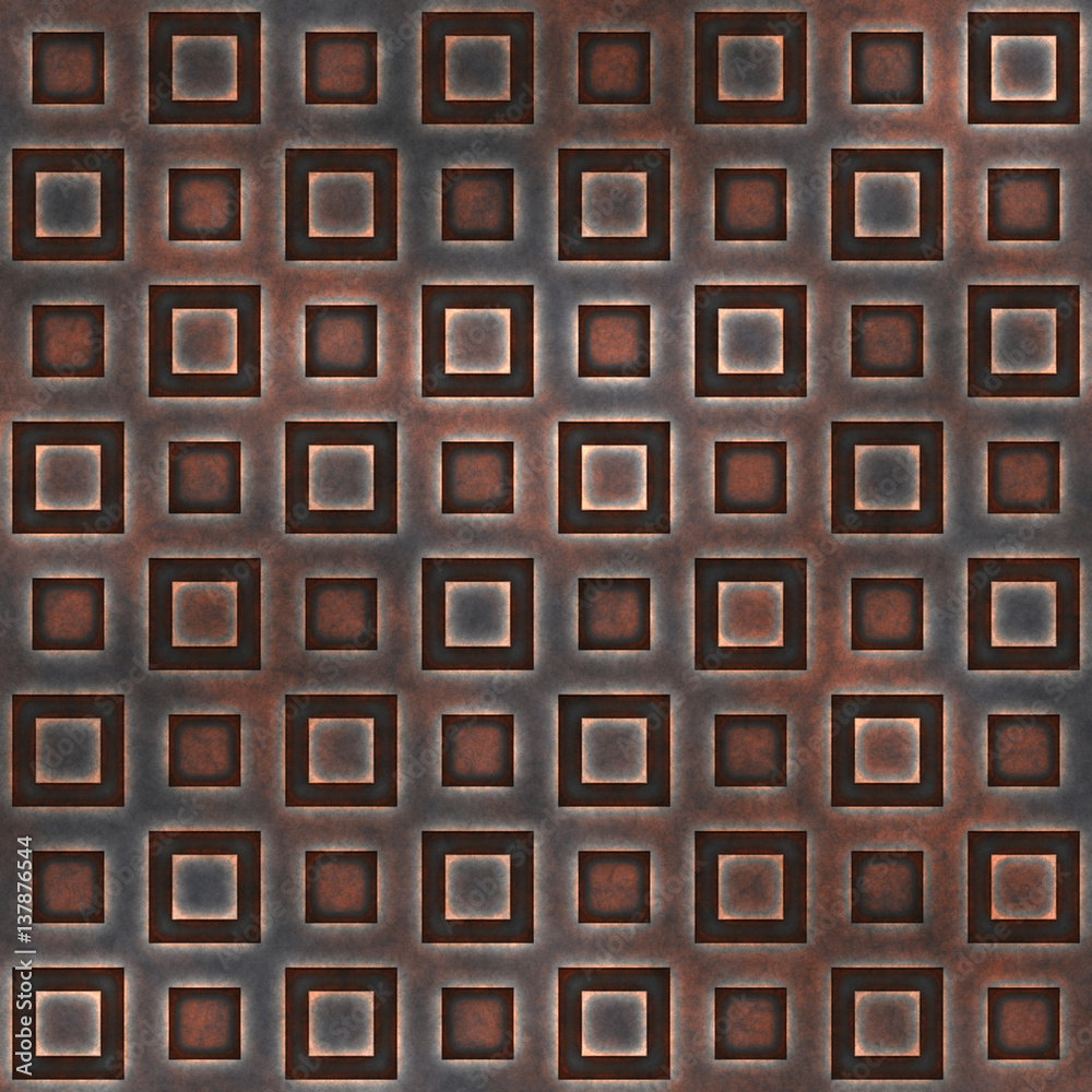 Rusty metal grille pattern Rusty metal grille pattern