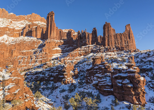 Fisher Towers in Winter