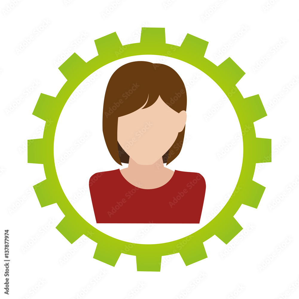 businesswoman with bulb character avatar icon vector illustration design businesswoman with bulb character avatar icon vector illustration design