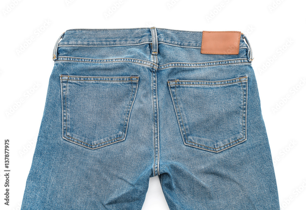 Blue Jeans on white Blue Jeans on white