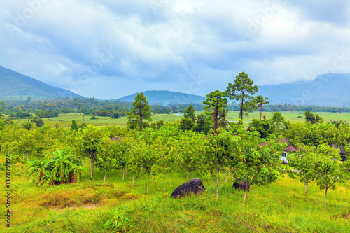 Panorama of Koh Samui in Thailand.