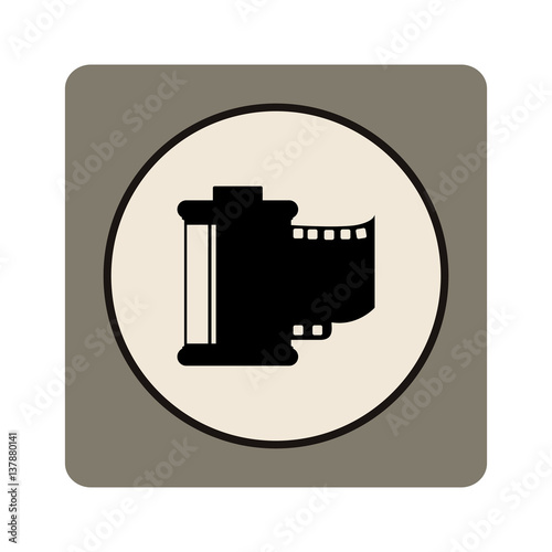 camera photographic roll isolated icon vector illustration design