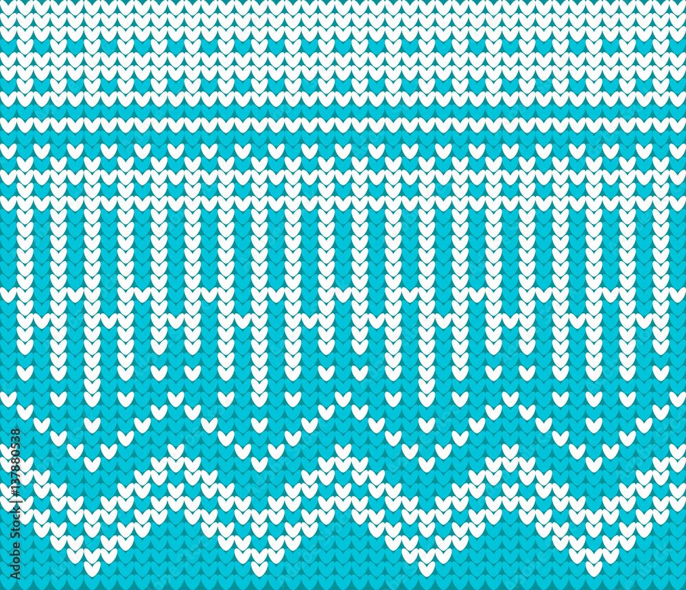 Christmas Sweater Design. Seamless Knitting Pattern Christmas Sweater Design. Seamless Knitting Pattern