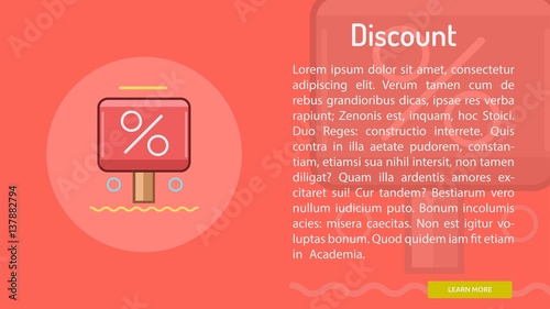 Discount Conceptual Banner