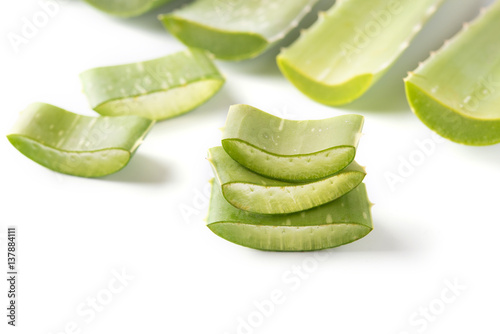 aloevera on white background