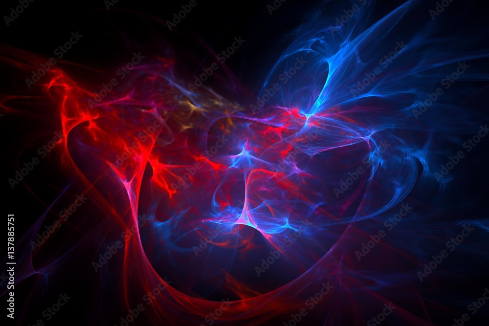 3D rendering abstract fractal light background 3D rendering abstract fractal light background