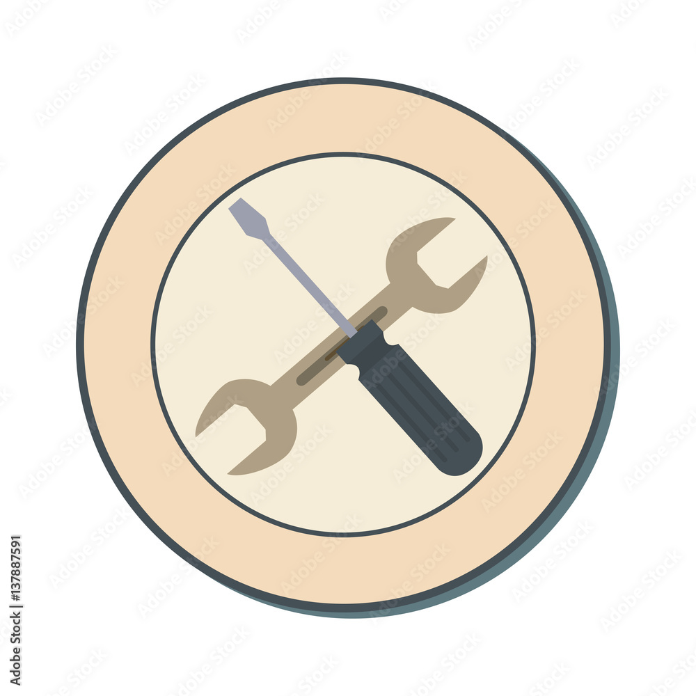 wrench and screwdriver tools isolated icon vector illustration design wrench and screwdriver tools isolated icon vector illustration design