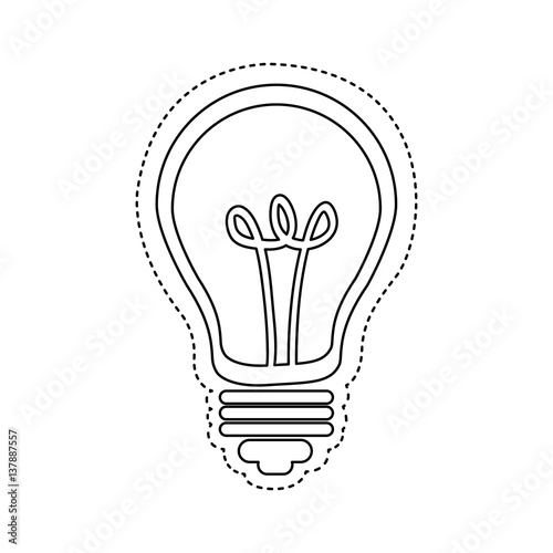 figure bulb icon image, vector illustration design stock