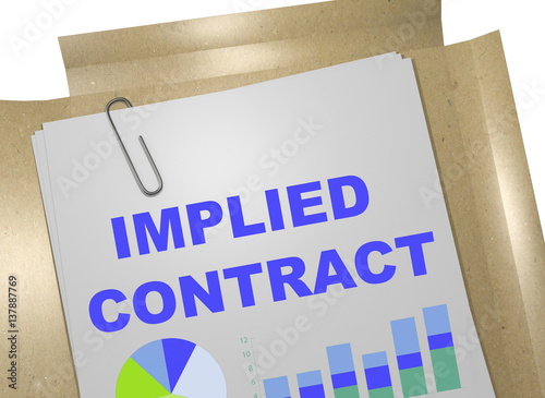 Implied Contract concept photo