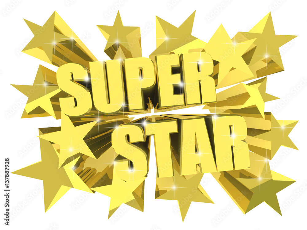 915 Superstar Text Images, Stock Photos, 3D objects, & Vectors