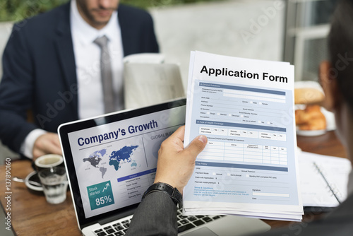 Application Form Document Filling Concept photo