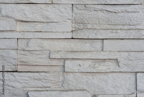 White Rustic Brick Wall Texture.
