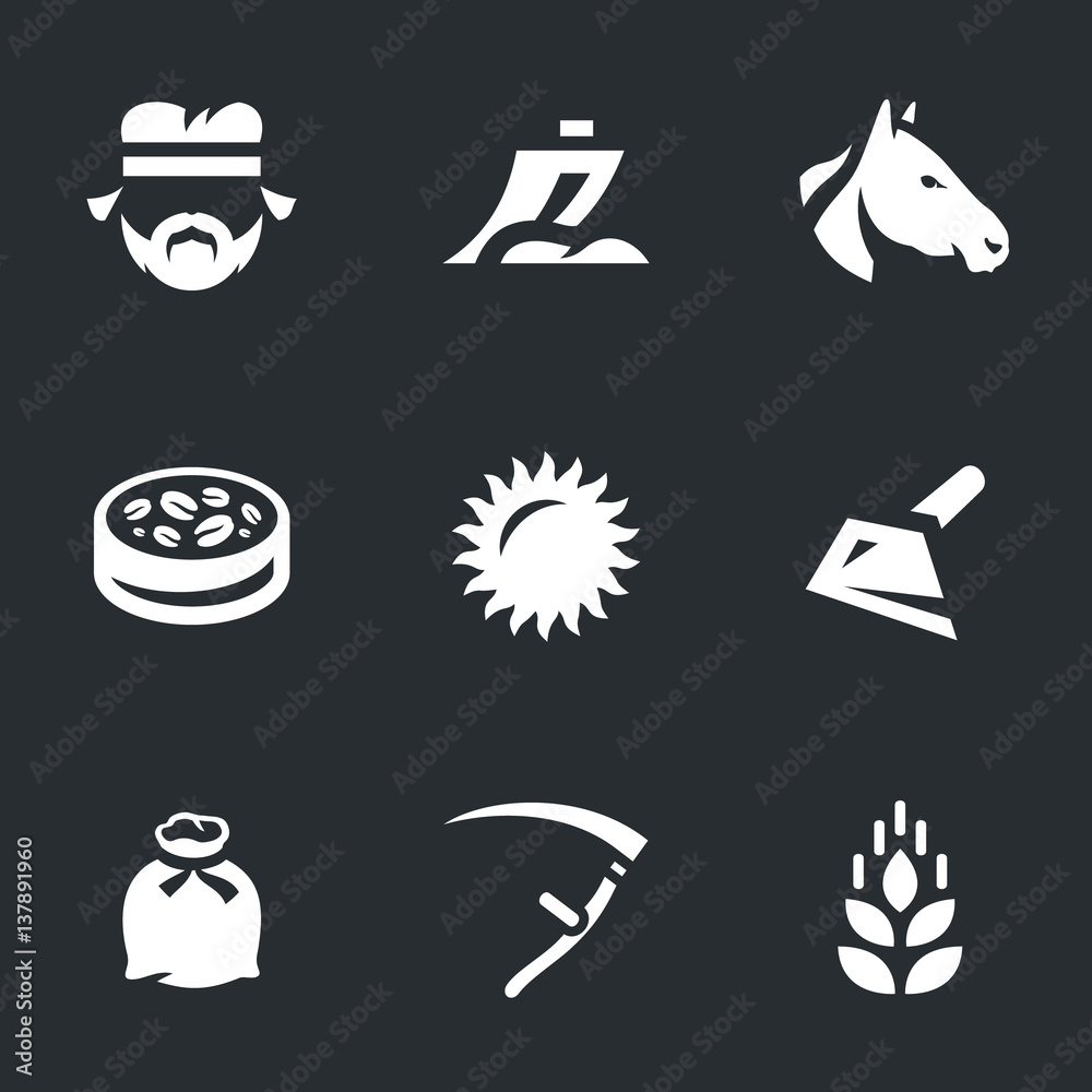 Vector Set of Agriculture Icons.