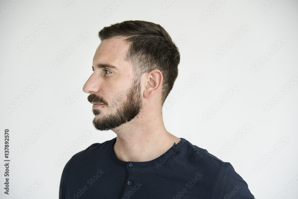 Fototapeta premium Man Casual Lifestyle Calm Solitude Concept