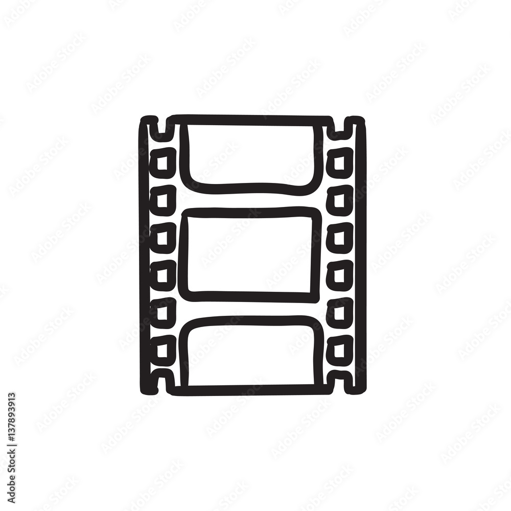 Negative sketch icon. Negative sketch icon.