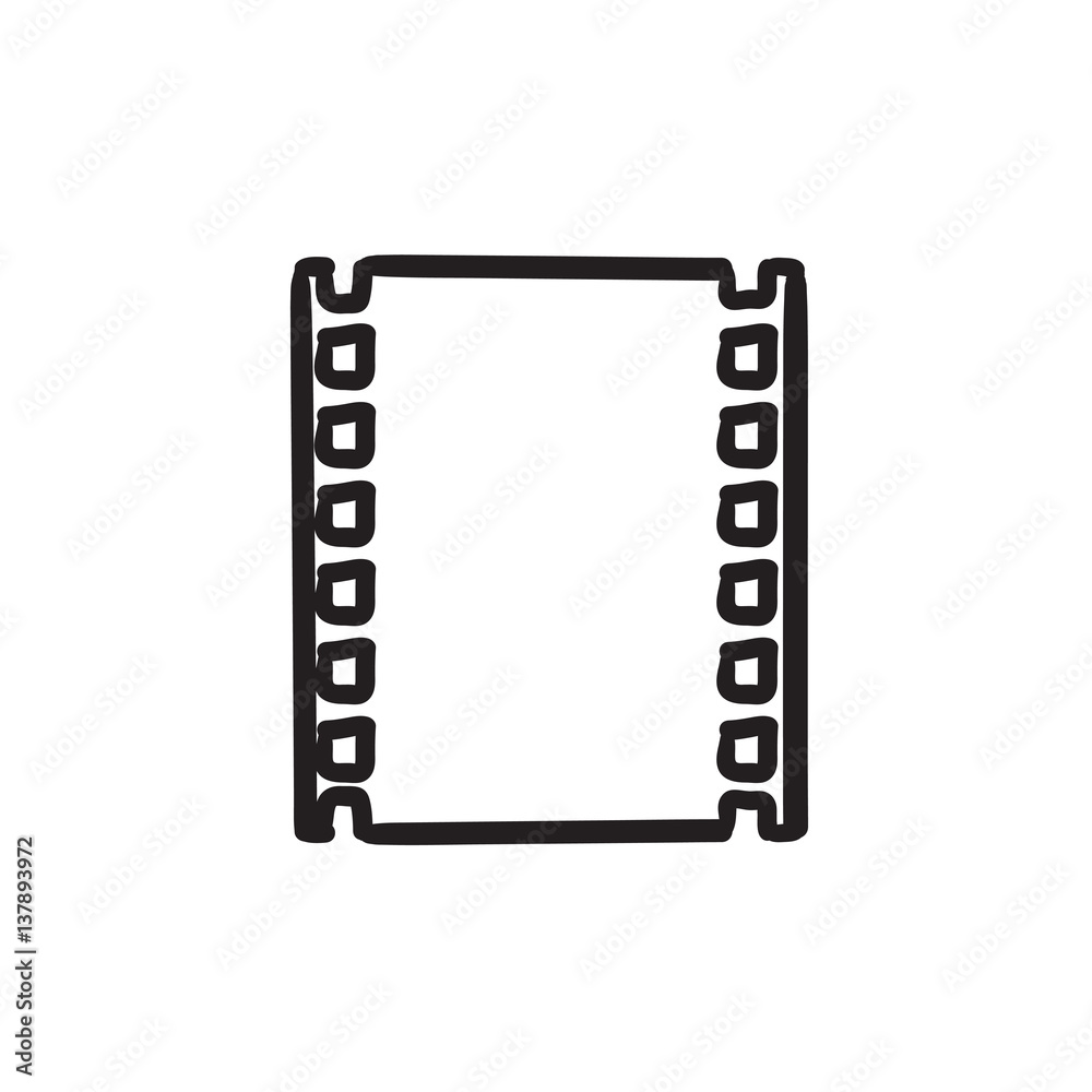 Negative sketch icon. Negative sketch icon.