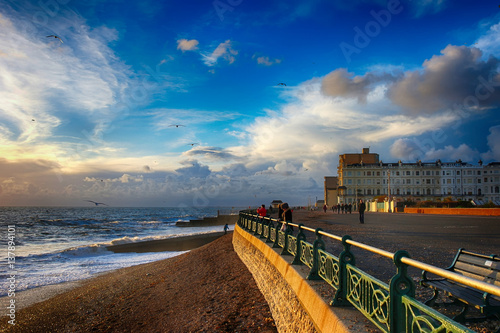 Brighton beach,England