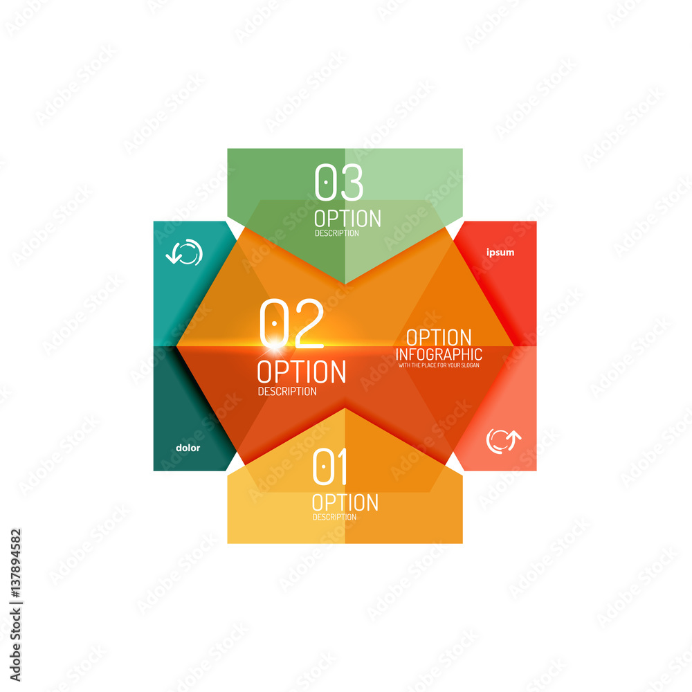 Vector infographic diagram templates Vector infographic diagram templates
