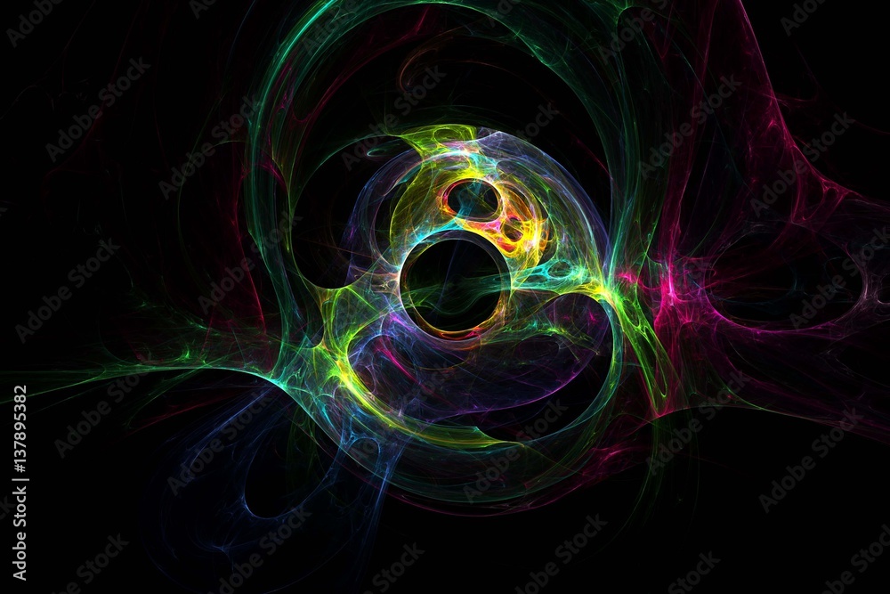 3D rendering abstract fractal light background 3D rendering abstract fractal light background