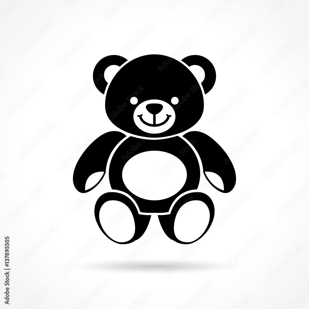 Fototapeta premium teddy bear on white background