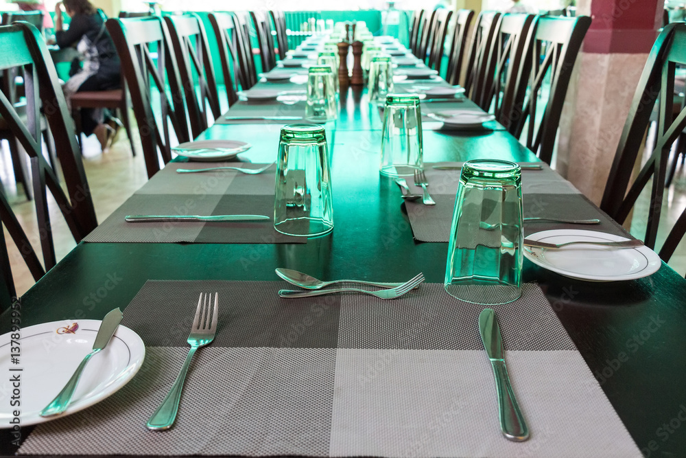 Fototapeta premium Elegant served table indoors
