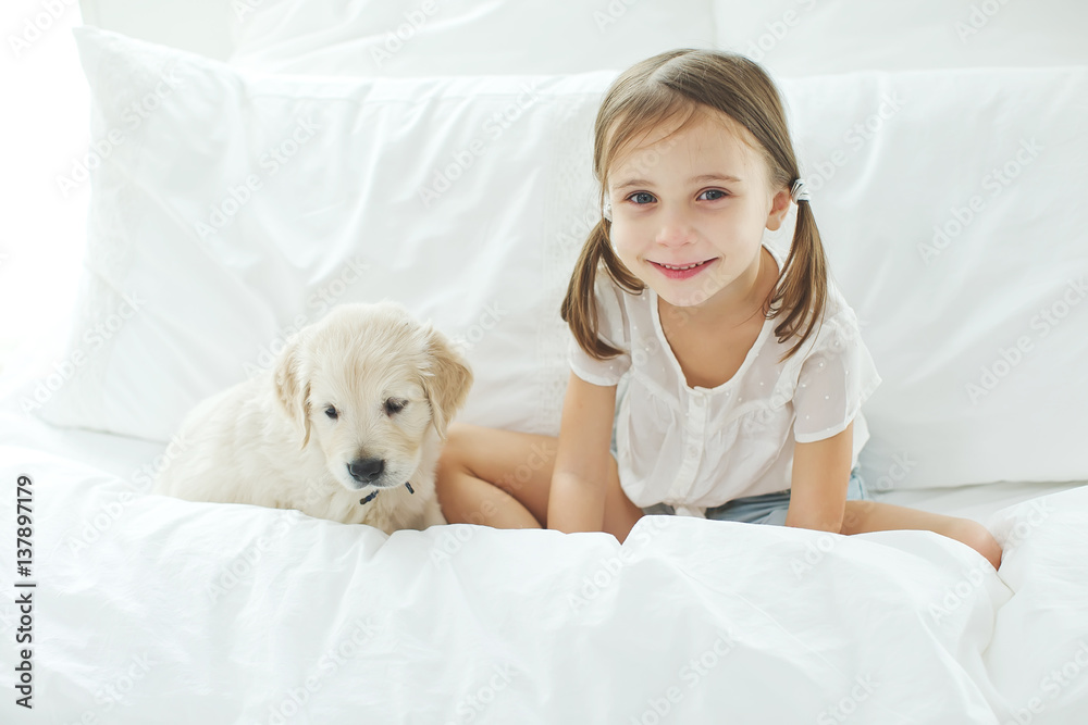 Child and dog Child and dog