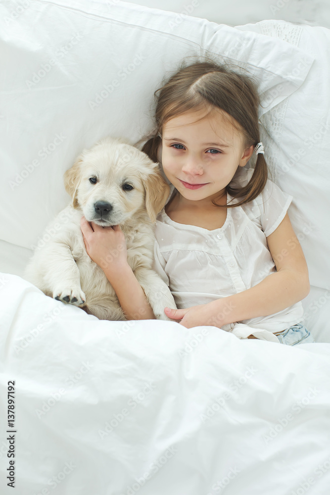 Child and dog Child and dog