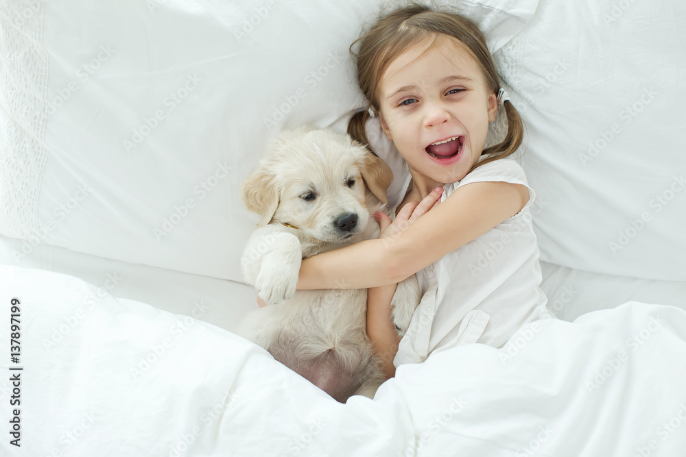 Child and dog Child and dog