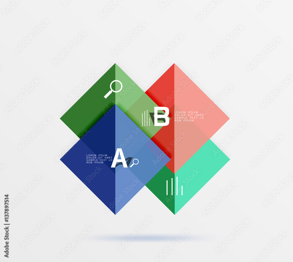 Geometric square and triangle template Geometric square and triangle template