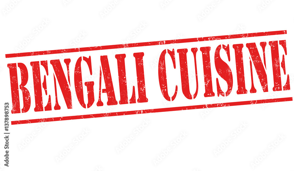 Bengali cuisine sign or stamp Bengali cuisine sign or stamp