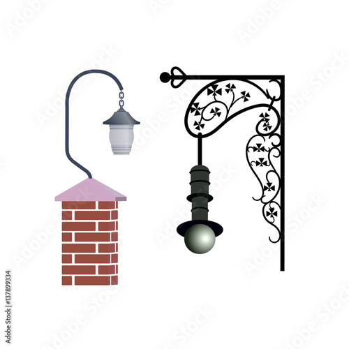 Street lights, upper and lower