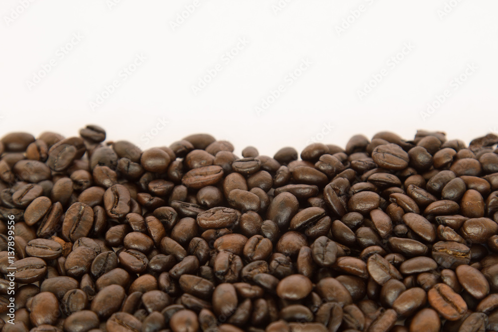 Coffee bean on white background. Coffee bean on white background.