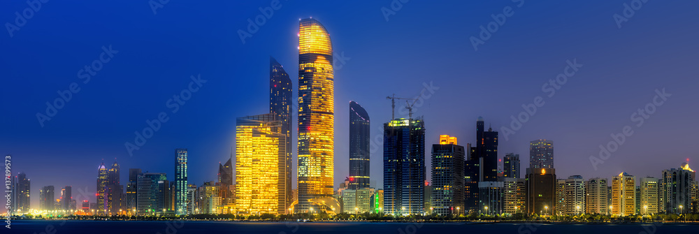 Fototapeta premium Abu Dhabi Skyline