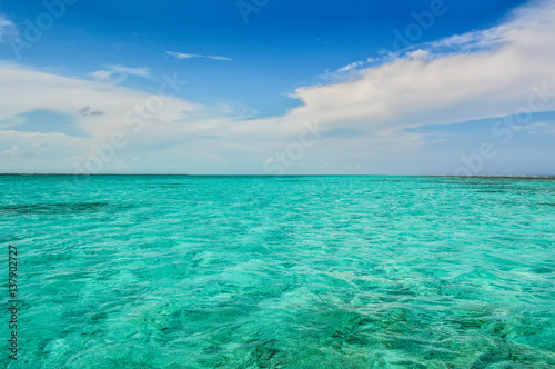 Crystal Clear Caribbean Waters Near Caye Caulker / Belize