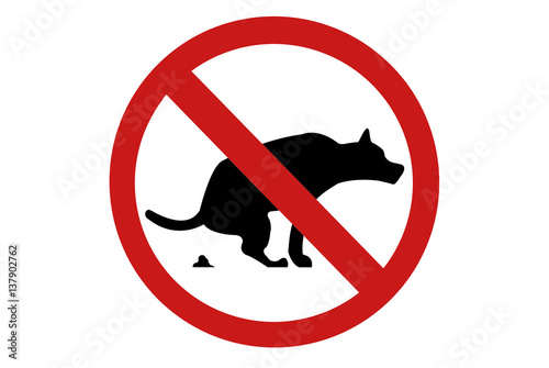 Obraz na płótnie Déjection canine interdite w salonie
