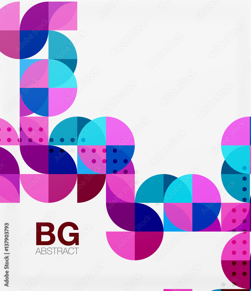 Vector modern elegant circle banner Vector modern elegant circle banner