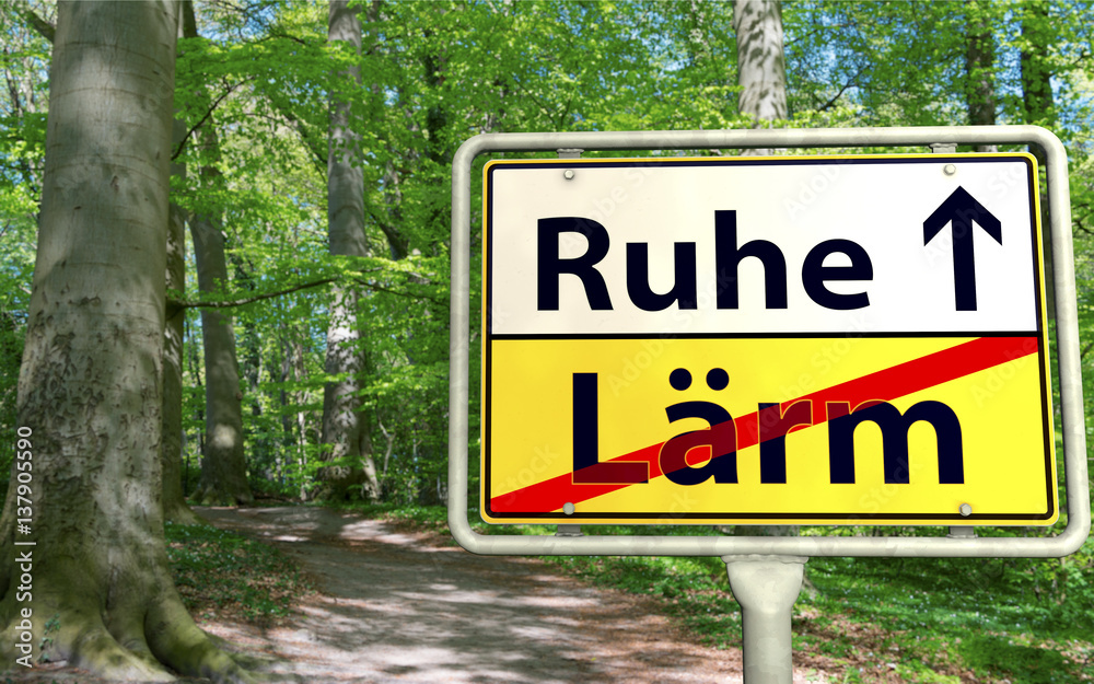 Ruhe statt Lärm StockFoto Adobe Stock