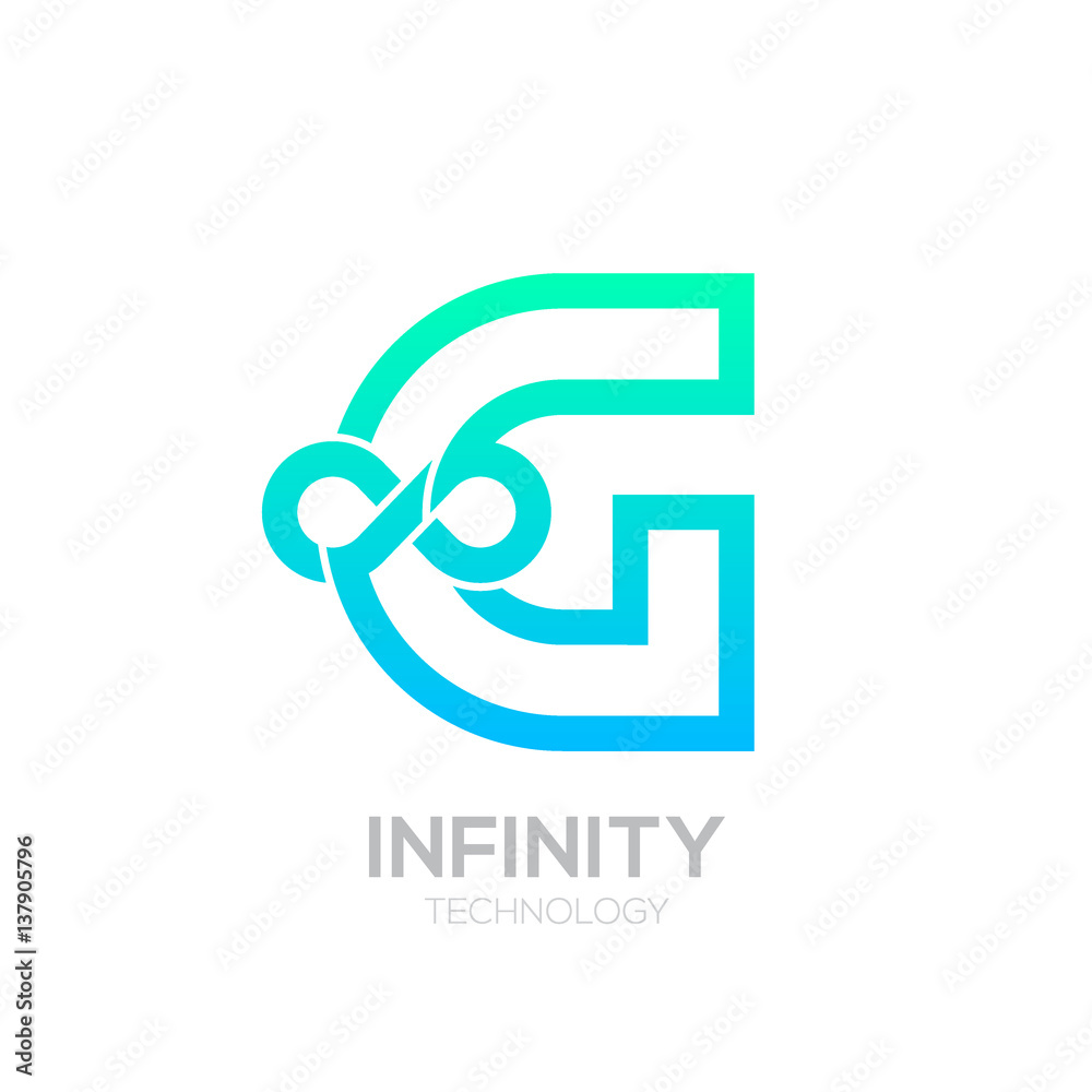Letter G Blue and Green color Infinity logo,loops,Vector Logo template Letter G Blue and Green color Infinity logo,loops,Vector Logo template