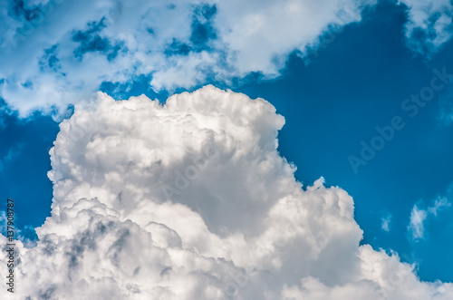 clouds in the blue sky, natural background