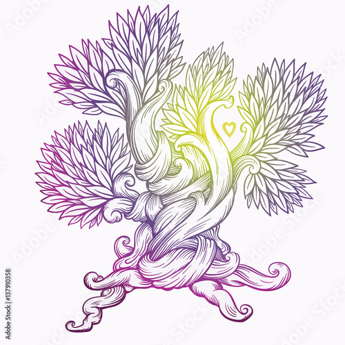 Tree of life. Vector illustration