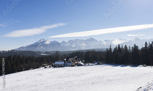 Beautiful landscape in Tatra mountains photo