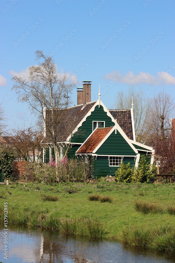 Zaanse Schans - a sample of the Dutch countryside, Netherlands Zaanse Schans - a sample of the Dutch countryside, Netherlands