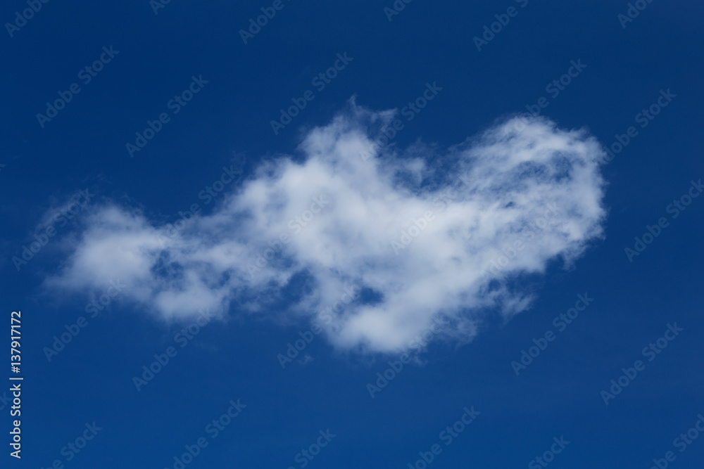 clouds in the blue sky