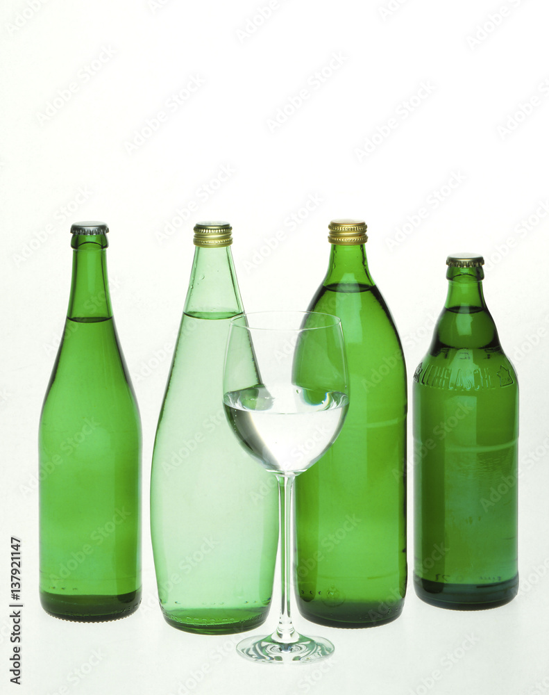 Different varieties of Mineral Water Bottles