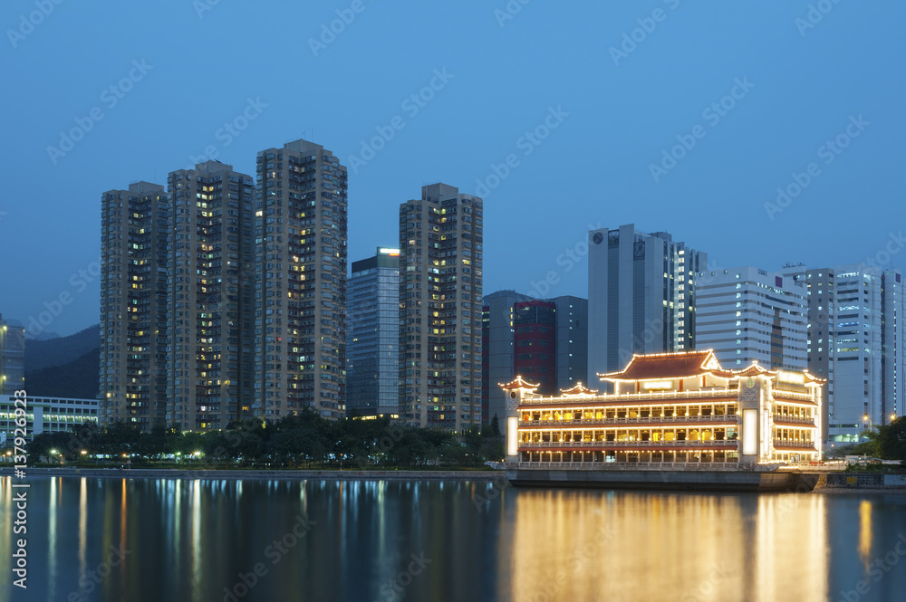 Waterfront buildings in Hong Kong Waterfront buildings in Hong Kong