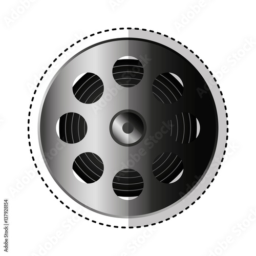 reel tape record isolated icon vector illustration design
