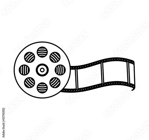reel tape record isolated icon vector illustration design