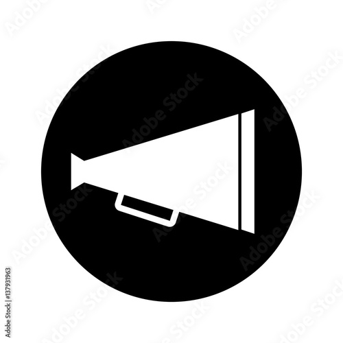 director cinema megaphone icon vector illustration design